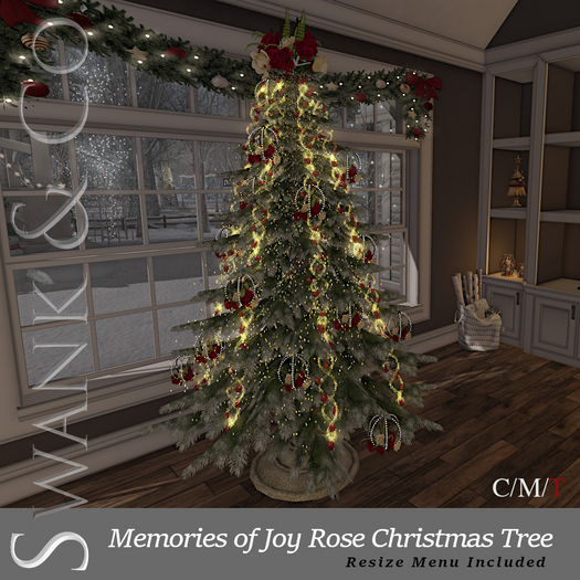 Second Life Marketplace Swank & Co. Memories of Joy Rose Christmas Tree